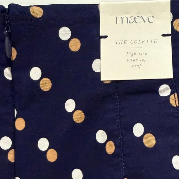 NWT Anthropologie Women's 31P The Colette Cropped High-Rise Wide-Leg Trousers - Picture 7 of 9